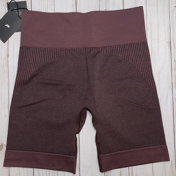 NWT. Pursue Fitness ADAPT seamless shorts.  Size MEDIUM.  Color:  Black Cherry. - Picture 2 of 11